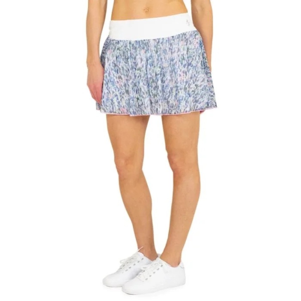 JoFit Womens Mesh Swing Short golf Skort - floral Sherry Print size M